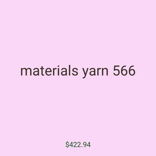materials yarn 566