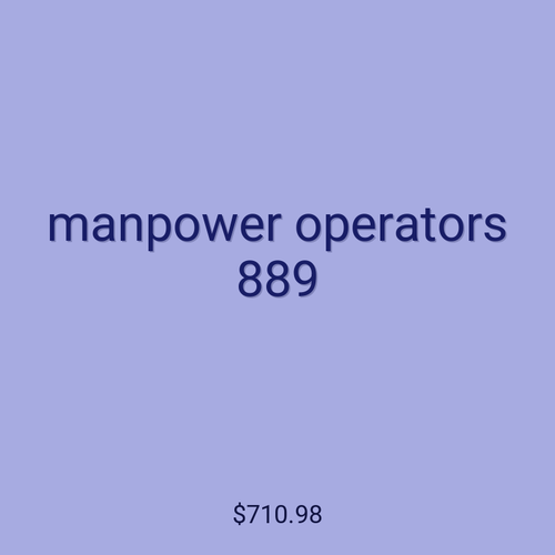 manpower operators 889