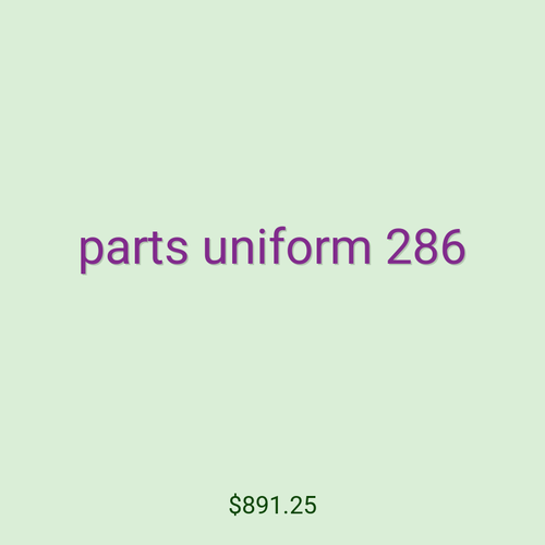 parts uniform 286