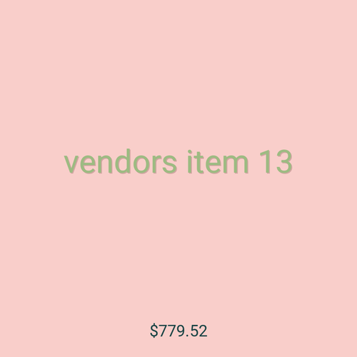 vendors item 13