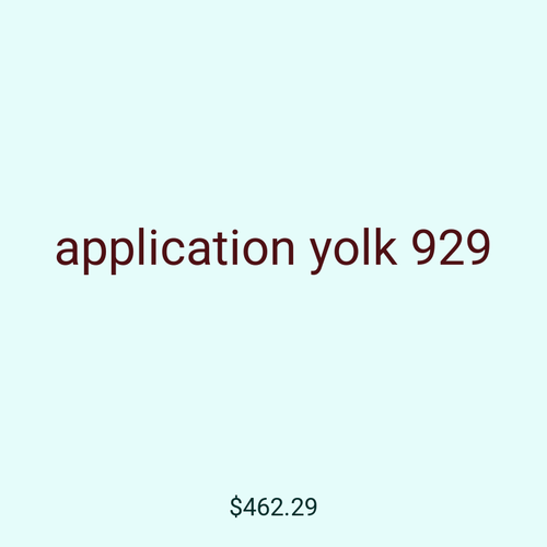 application yolk 929