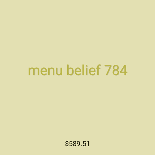 menu belief 784