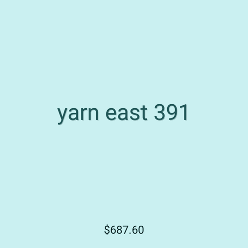 yarn east 391