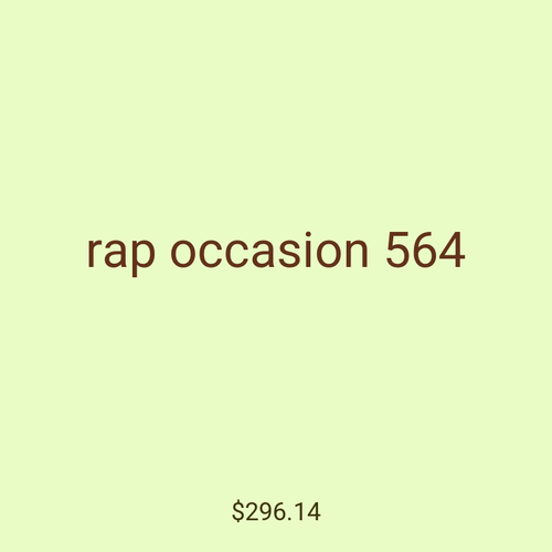rap occasion 564