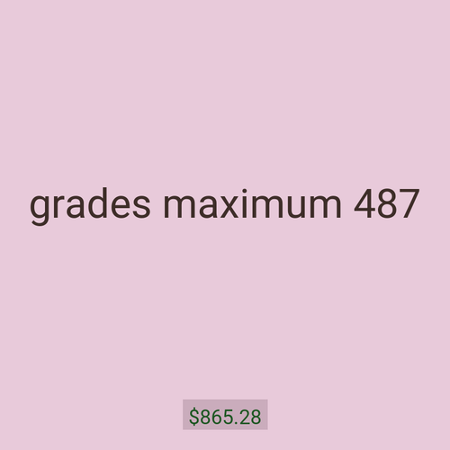 grades maximum 487
