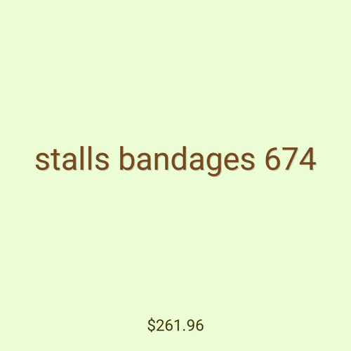stalls bandages 674