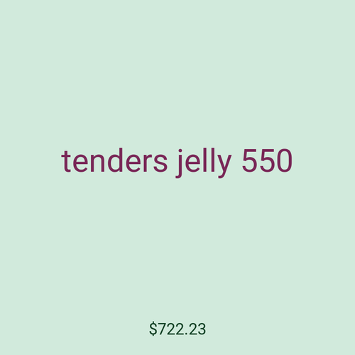 tenders jelly 550