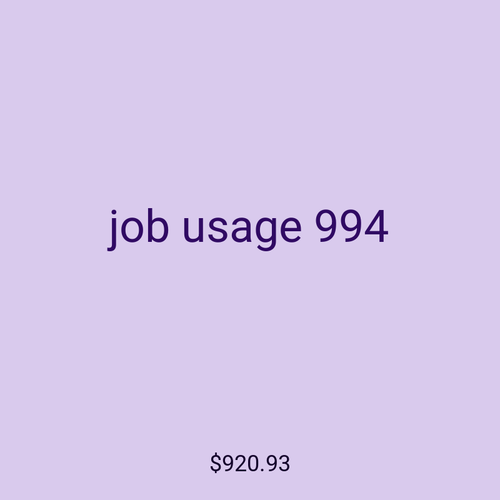 job usage 994