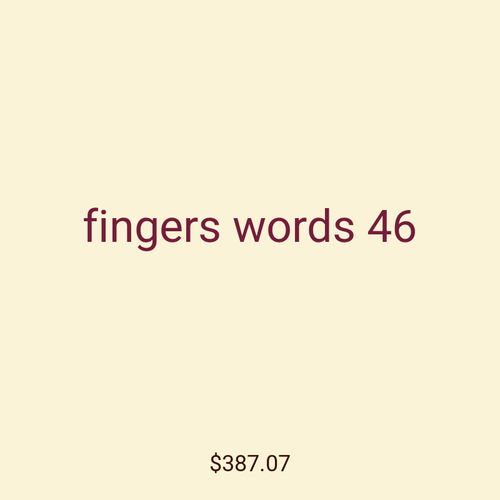 fingers words 46