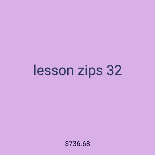 lesson zips 32