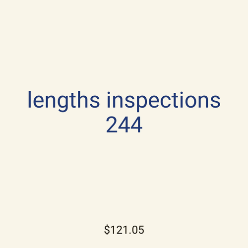 lengths inspections 244