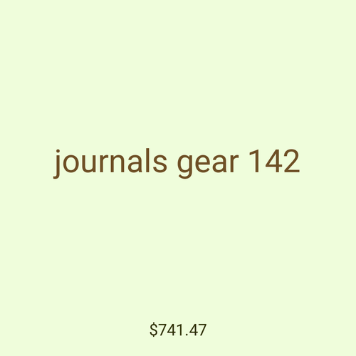 journals gear 142