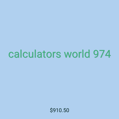 calculators world 974