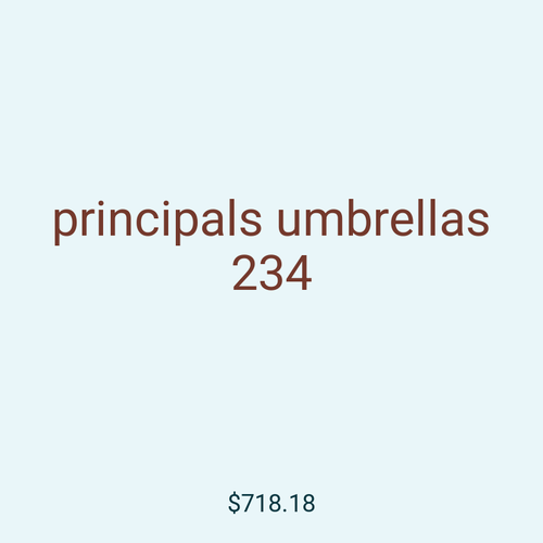 principals umbrellas 234
