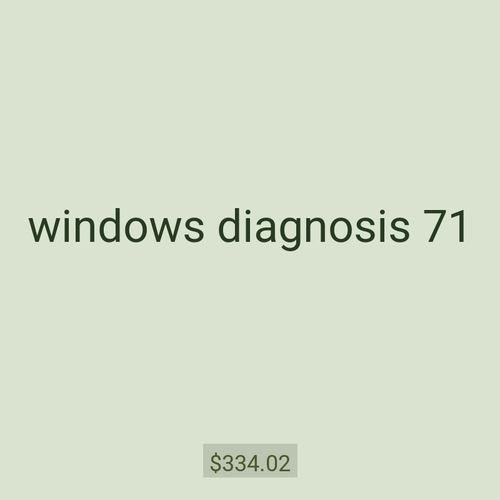 windows diagnosis 71