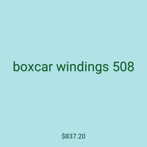 boxcar windings 508