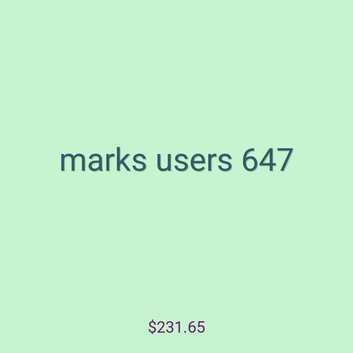 marks users 647