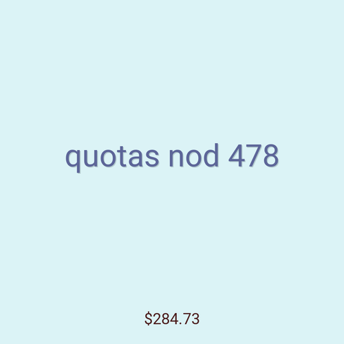 quotas nod 478