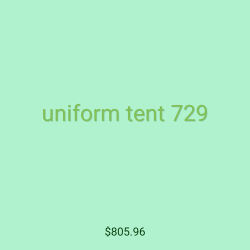 uniform tent 729