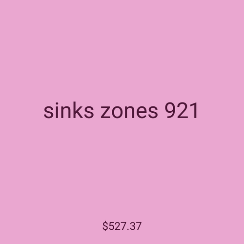 sinks zones 921