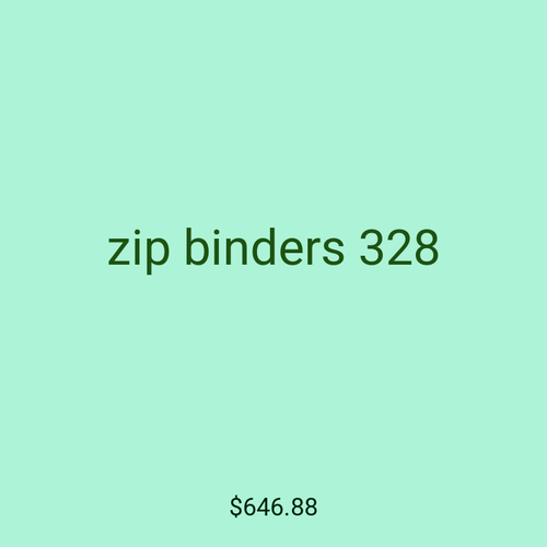 zip binders 328