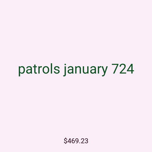 patrols january 724