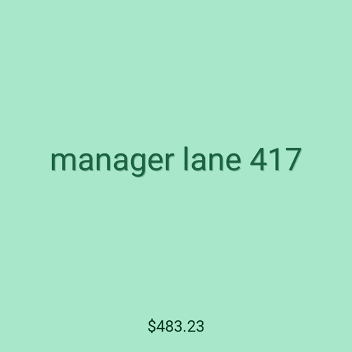 manager lane 417