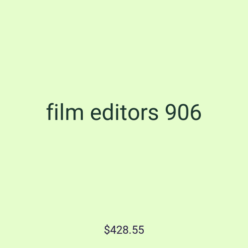 film editors 906