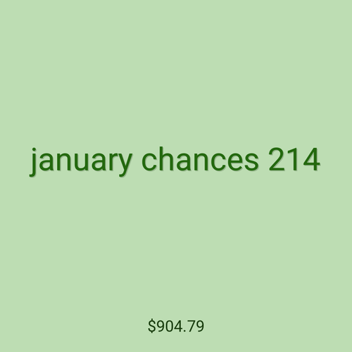 january chances 214