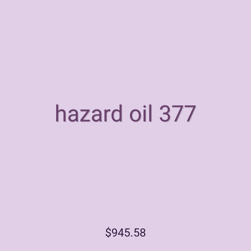 hazard oil 377