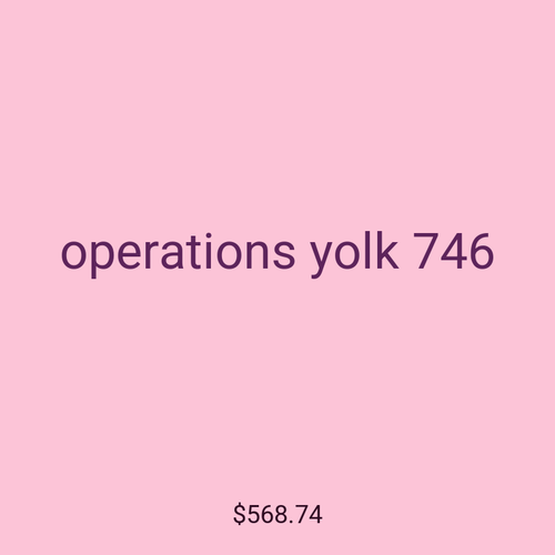 operations yolk 746