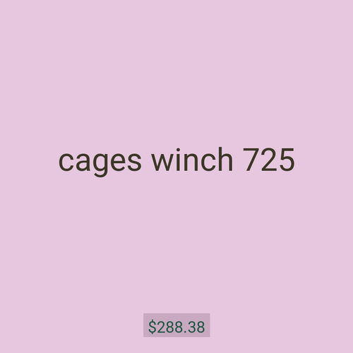 cages winch 725