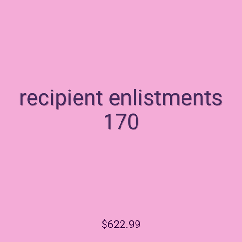 recipient enlistments 170