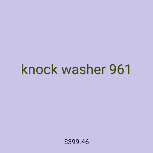 knock washer 961