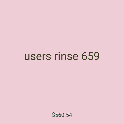 users rinse 659