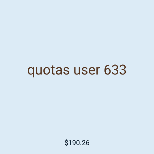 quotas user 633