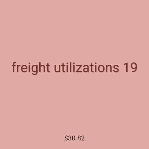 freight utilizations 19