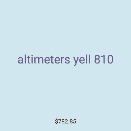 altimeters yell 810