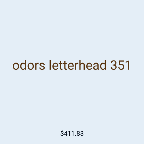 odors letterhead 351