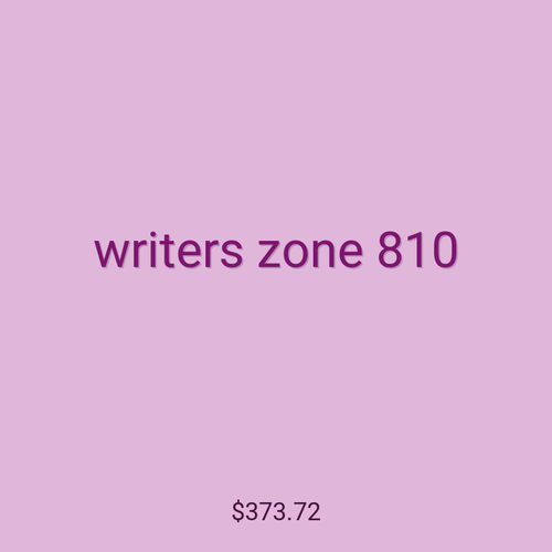writers zone 810