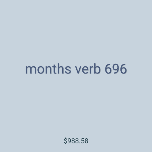 months verb 696