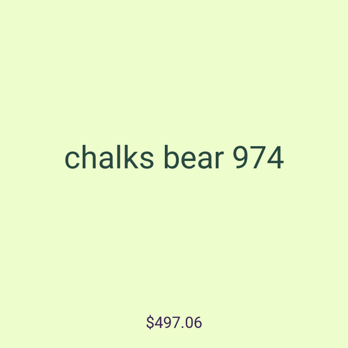chalks bear 974