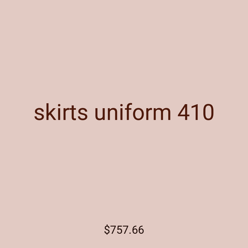 skirts uniform 410