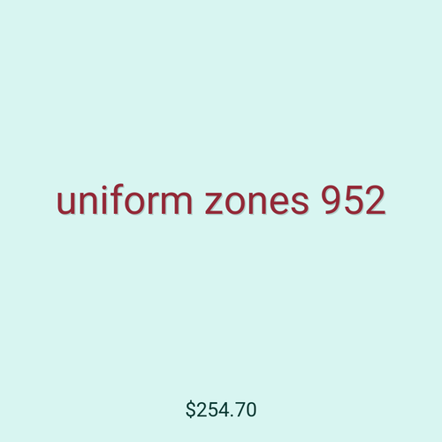 uniform zones 952