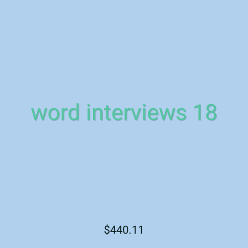 word interviews 18