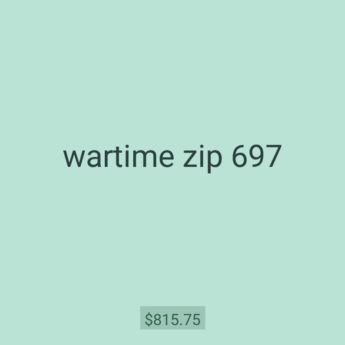 wartime zip 697