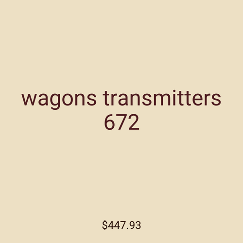 wagons transmitters 672
