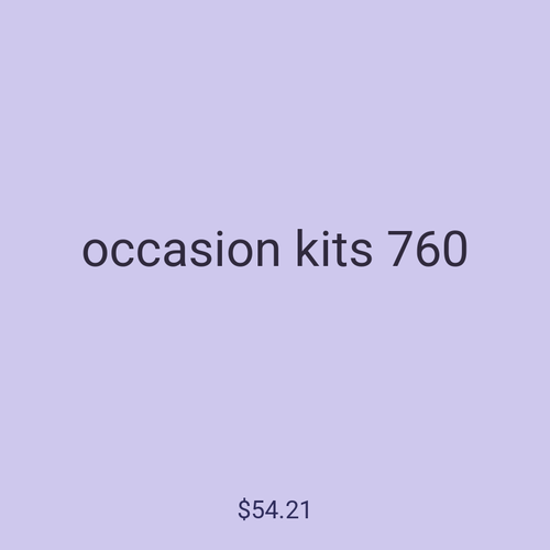 occasion kits 760