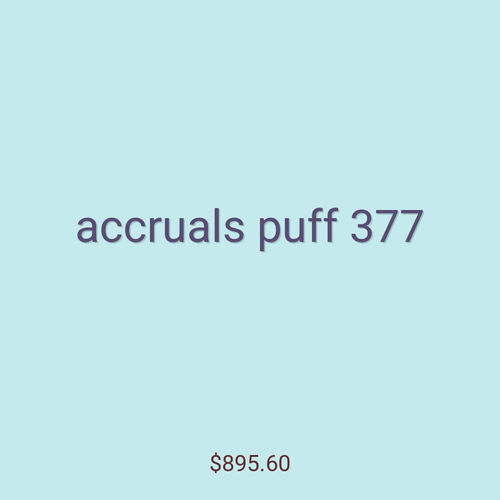 accruals puff 377