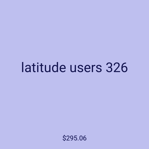 latitude users 326